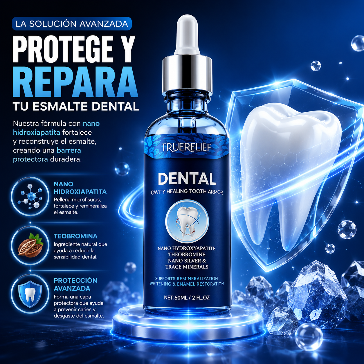 REPARADOR MINERAL DE ESMALTE + CONFORT PARA DIENTES SENSIBLES 🦷✨ — OFERTA ESPECIAL