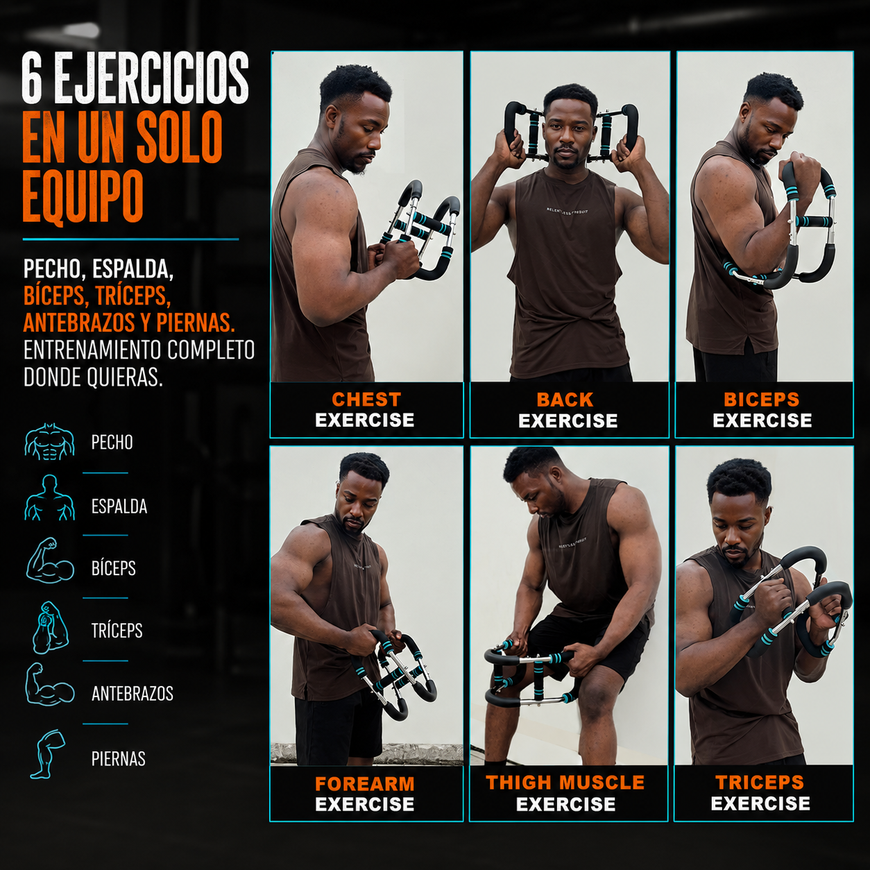 EJERCITADOR PECTORAL POWER TWISTER PRO 💪🔥 PECHO, HOMBROS Y BRAZOS EN CASA — ENVÍO GRATIS ⚡