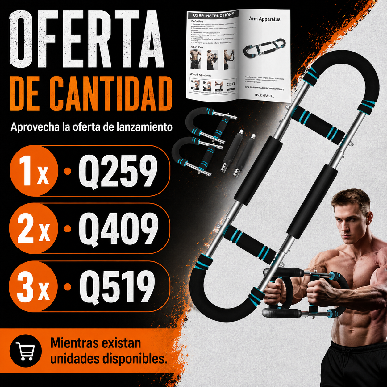 EJERCITADOR PECTORAL POWER TWISTER PRO 💪🔥 PECHO, HOMBROS Y BRAZOS EN CASA — ENVÍO GRATIS ⚡
