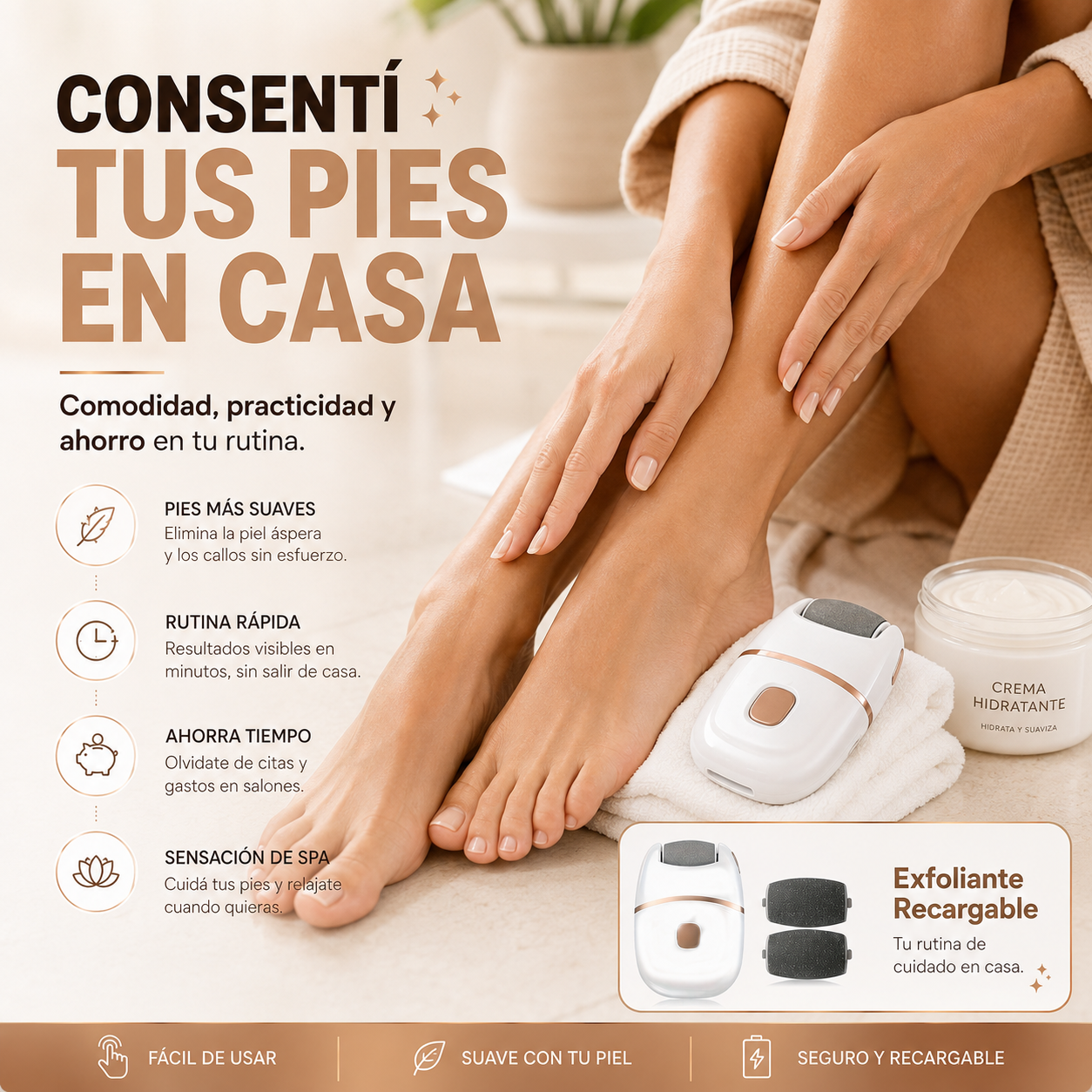 FOOTGLOW™ EXFOLIANTE RECARGABLE — TALONES MÁS SUAVES EN CASA ✨⚡ OFERTA ESPECIAL