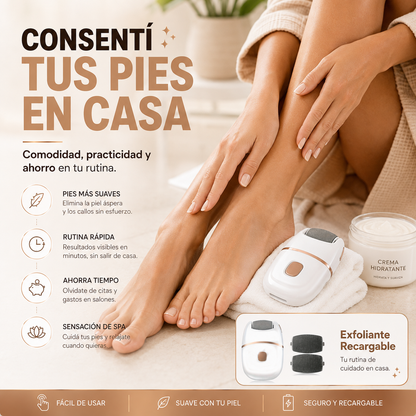 FOOTGLOW™ EXFOLIANTE RECARGABLE — TALONES MÁS SUAVES EN CASA ✨⚡ OFERTA ESPECIAL