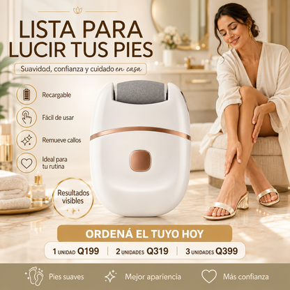 FOOTGLOW™ EXFOLIANTE RECARGABLE — TALONES MÁS SUAVES EN CASA ✨⚡ OFERTA ESPECIAL