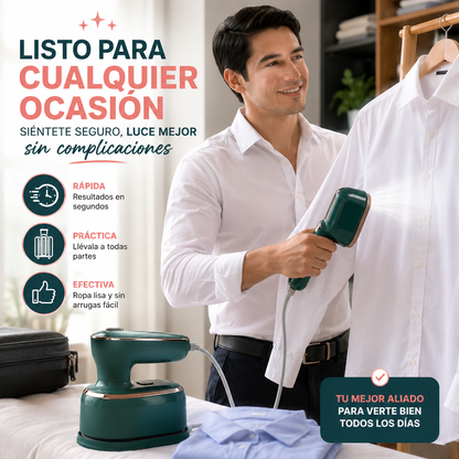 PLANCHA VAPOR SMARTTRAVEL™ 2 EN 1 - ROPA SIN ARRUGAS EN MINUTOS + ENVÍO GRATIS 🚚✨