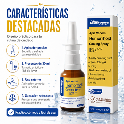 SPRAY PERIANAL HEMORRELIEF™ 30 ML – CONFORT FRESCO Y APLICACIÓN DISCRETA EN OFERTA ❄️🔥