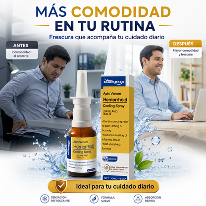 SPRAY PERIANAL HEMORRELIEF™ 30 ML – CONFORT FRESCO Y APLICACIÓN DISCRETA EN OFERTA ❄️🔥