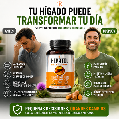 HEPATOL™ | Soporte Hepático Avanzado 🍃✨ Cuida Tu Hígado Todos los Días + Envío Gratis