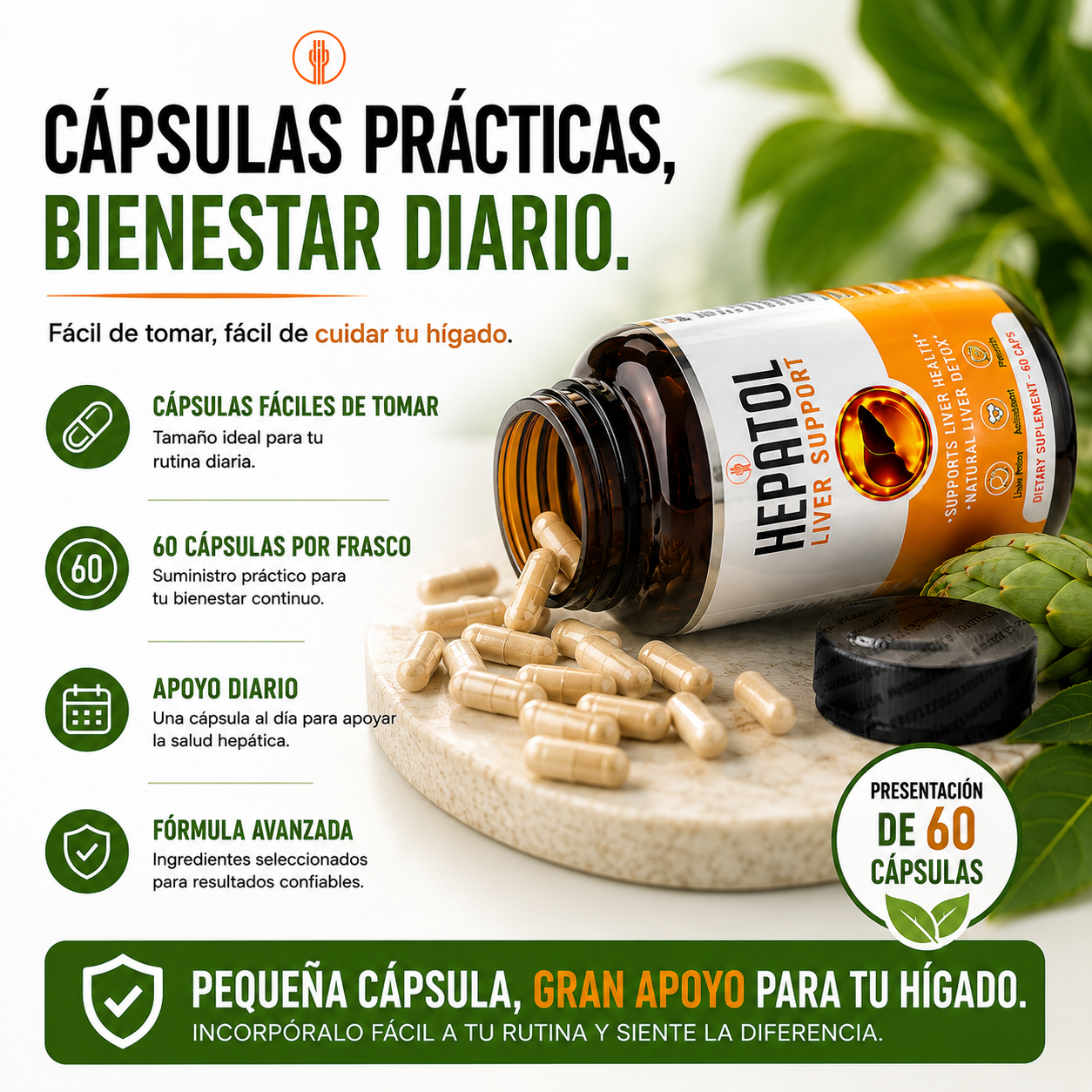 HEPATOL™ | Soporte Hepático Avanzado 🍃✨ Cuida Tu Hígado Todos los Días + Envío Gratis