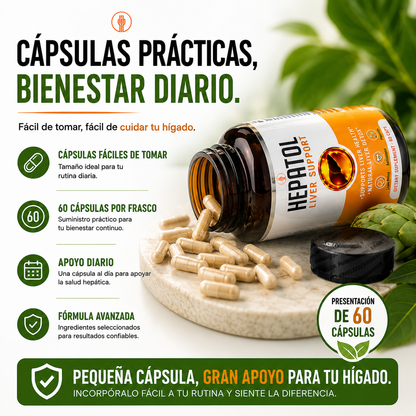 HEPATOL™ | Soporte Hepático Avanzado 🍃✨ Cuida Tu Hígado Todos los Días + Envío Gratis