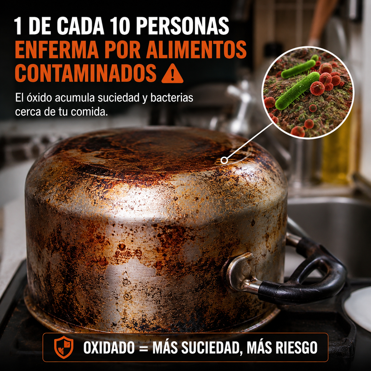 🔥 NanoRust Clean Pro™ x6| Elimina Óxido y Recupera tus Utensilios en Minutos ✨🧽