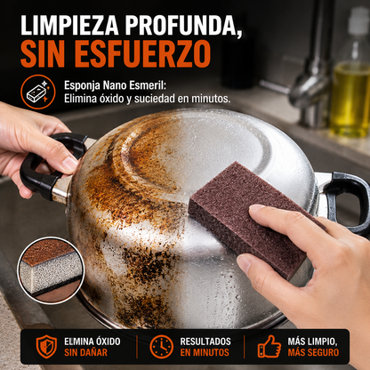 🔥 NanoRust Clean Pro™ x6| Elimina Óxido y Recupera tus Utensilios en Minutos ✨🧽