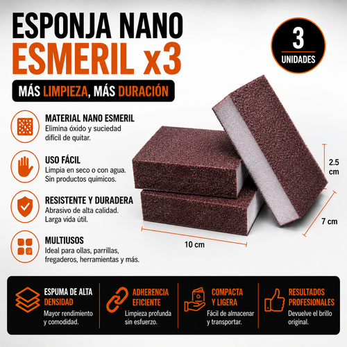 🔥 NanoRust Clean Pro™ x6| Elimina Óxido y Recupera tus Utensilios en Minutos ✨🧽