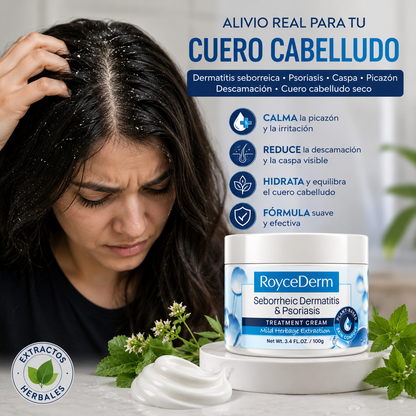 ROYCEDERM® SCALP RELIEF 100ML – ALIVIO PARA PICAZÓN Y CASPA