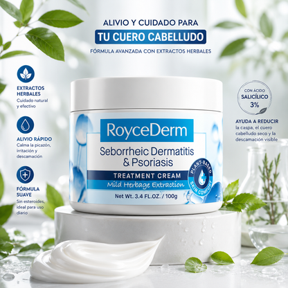 ROYCEDERM® SCALP RELIEF 100ML – ALIVIO PARA PICAZÓN Y CASPA