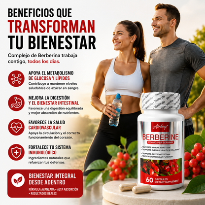 COMPLEJO DE BERBERINA GLUCOBALANCE™ 🍃⚡ CONTROL METABÓLICO Y BIENESTAR DIARIO – ENVÍO GRATIS