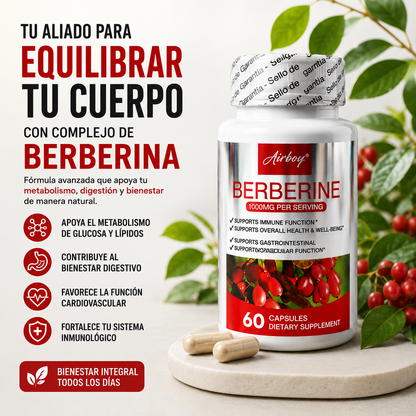 COMPLEJO DE BERBERINA GLUCOBALANCE™ 🍃⚡ CONTROL METABÓLICO Y BIENESTAR DIARIO – ENVÍO GRATIS