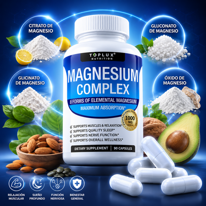 MAGNESIO COMPLEX - (8 elementos 1000mg) - ENVÍO GRATIS