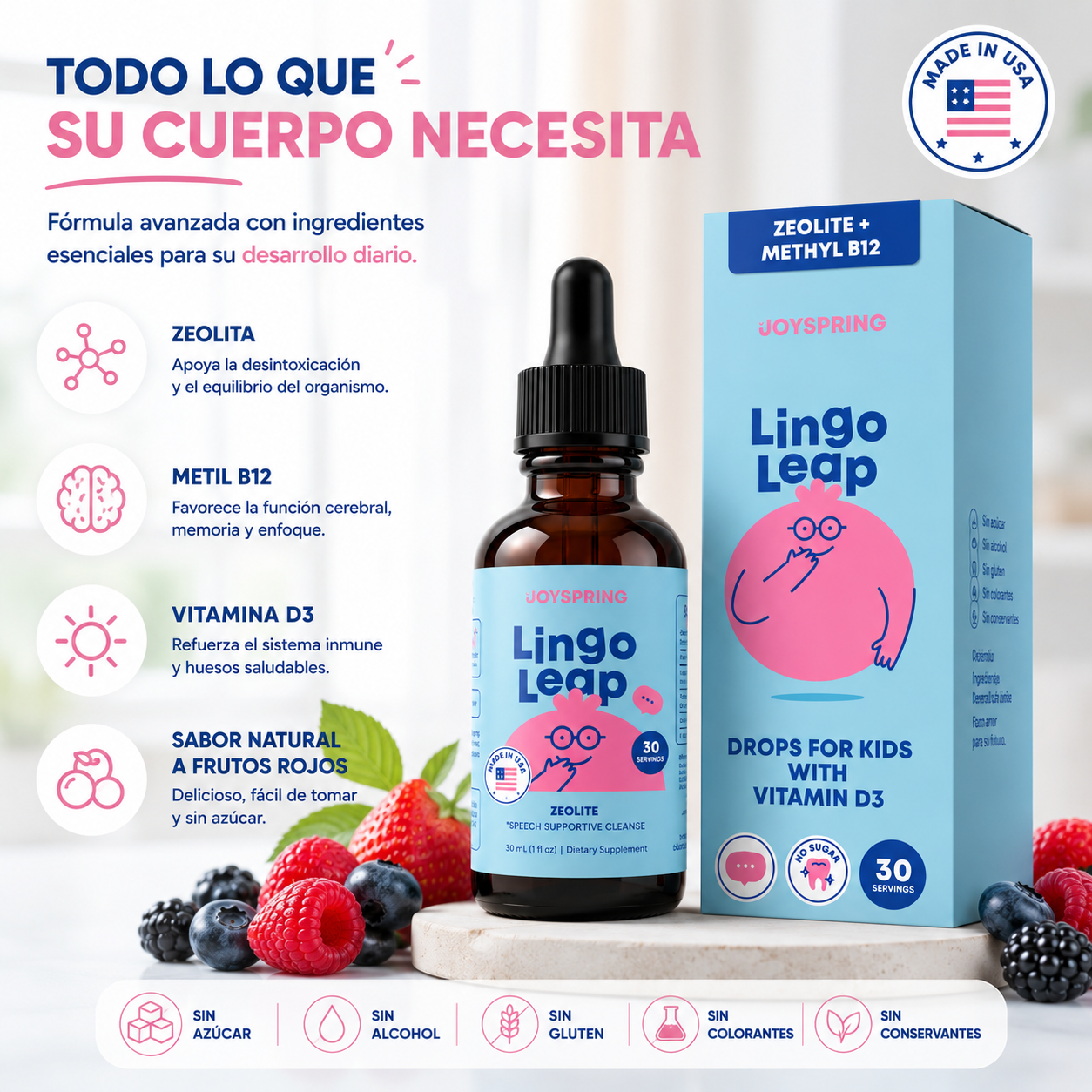 LINGO LEAP KIDS 30 DÍAS – APOYO NUTRICIONAL DIARIO PARA NIÑOS 🧠✨