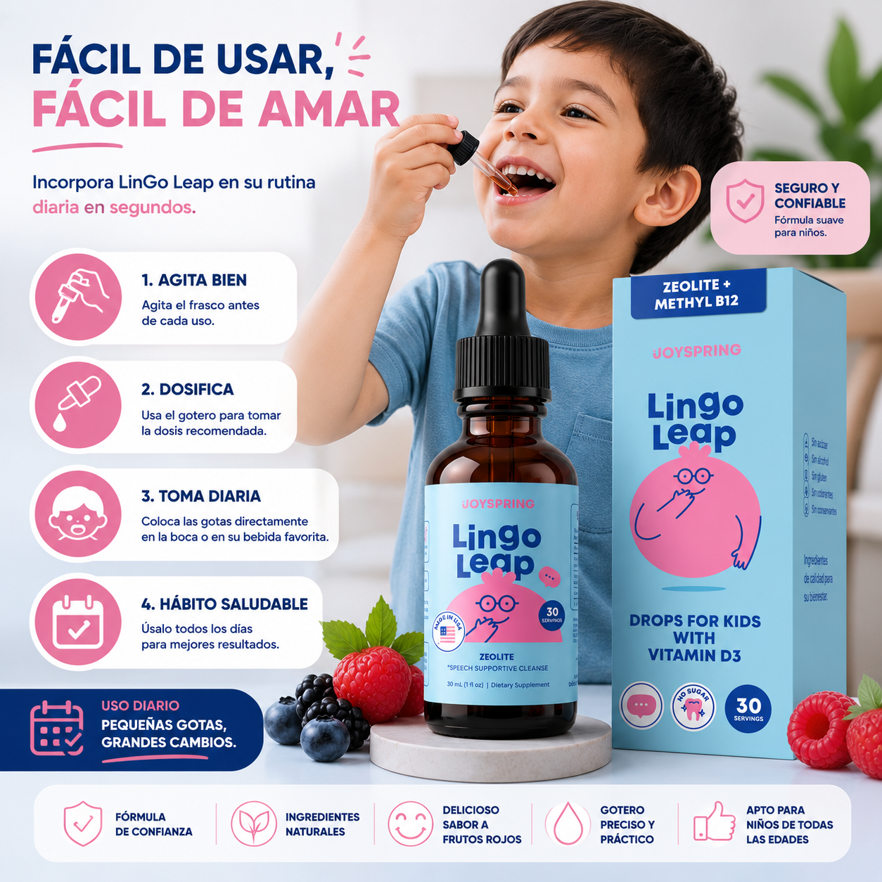 LINGO LEAP KIDS 30 DÍAS – APOYO NUTRICIONAL DIARIO PARA NIÑOS 🧠✨