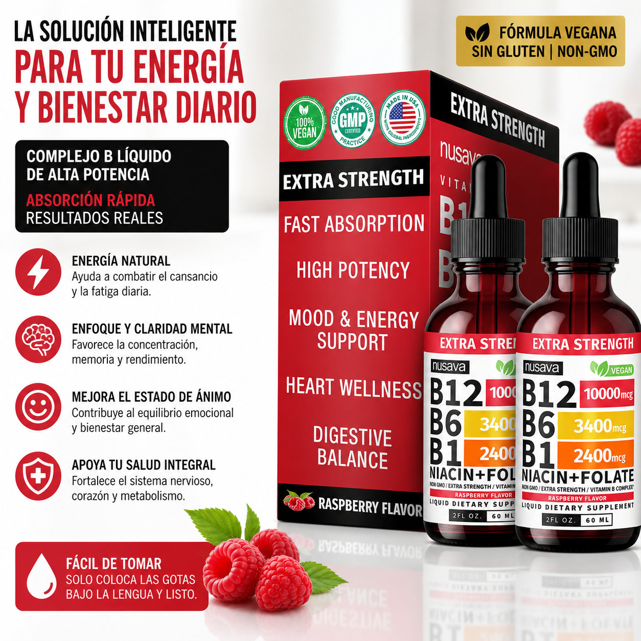 COMPLEJO B12 LÍQUIDO X2 NUSAVANA – ENERGÍA, ENFOQUE Y BIENESTAR DIARIO ⚡🧠🔥
