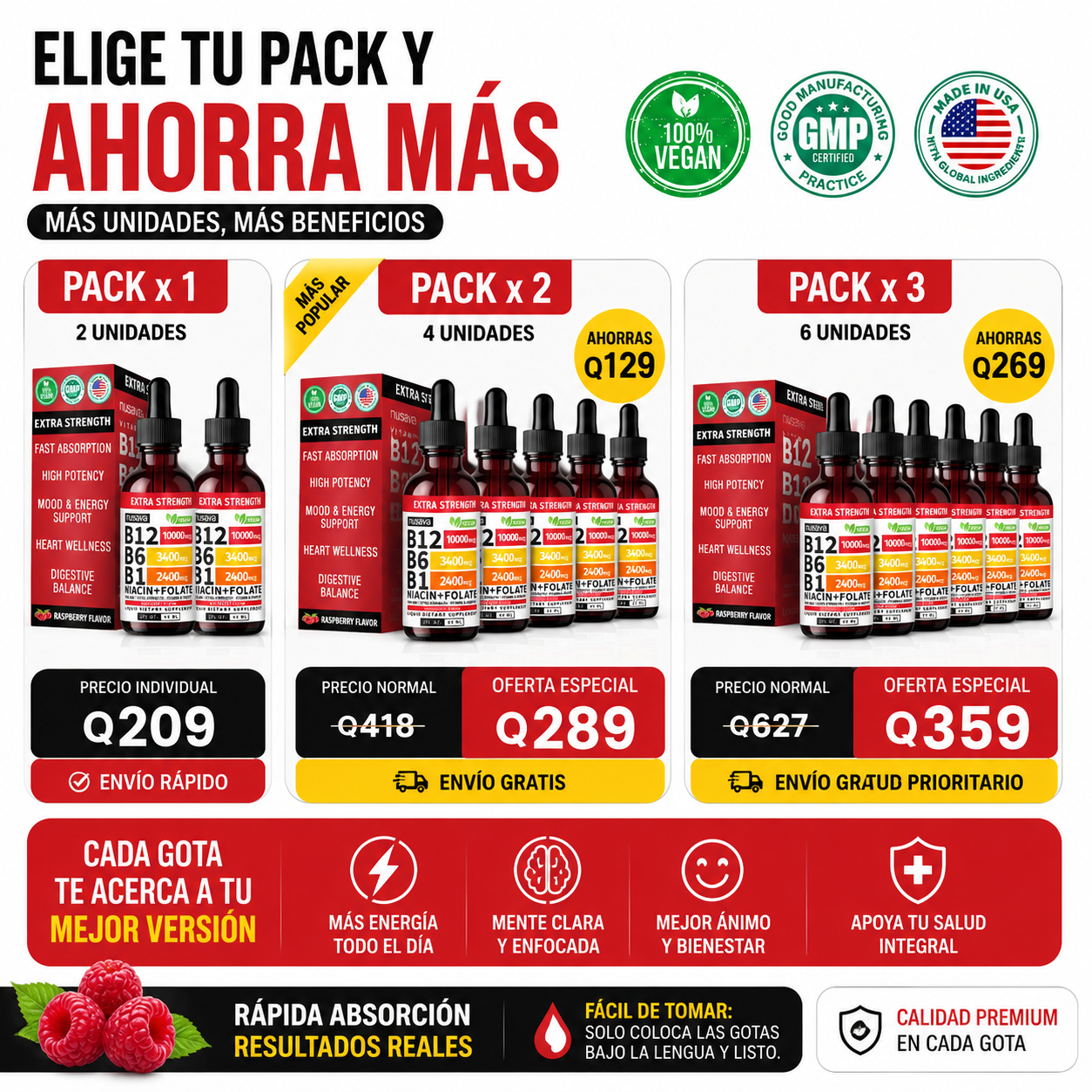 COMPLEJO B12 LÍQUIDO X2 NUSAVANA – ENERGÍA, ENFOQUE Y BIENESTAR DIARIO ⚡🧠🔥