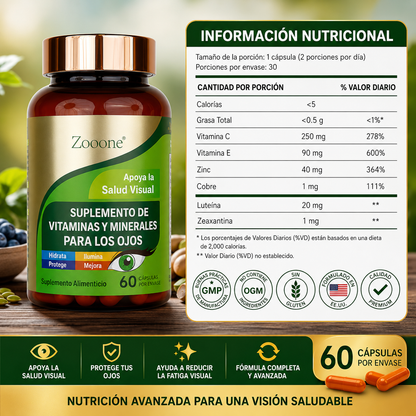 VISION ZOOONE X60 CÁPSULAS - APOYO VISUAL 👁️⚡ ENVÍO GRATIS