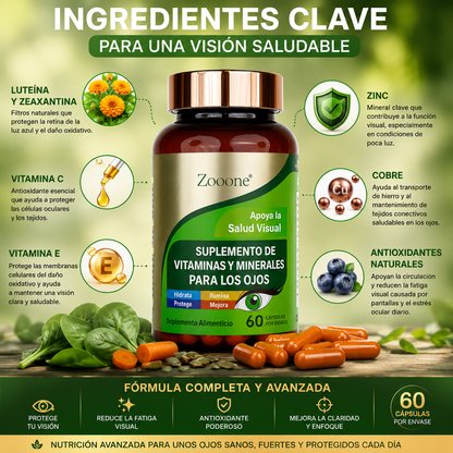 VISION ZOOONE X60 CÁPSULAS - APOYO VISUAL 👁️⚡ ENVÍO GRATIS
