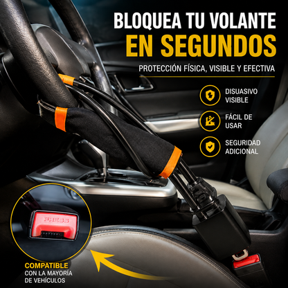 CINTURÓN ANTIRROBO UNIVERSAL 17” PARA VEHÍCULO x2 - ENVIO GRATIS 🚗🔒⚡