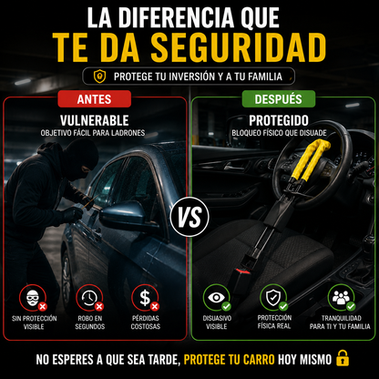CINTURÓN ANTIRROBO UNIVERSAL 17” PARA VEHÍCULO x2 - ENVIO GRATIS 🚗🔒⚡
