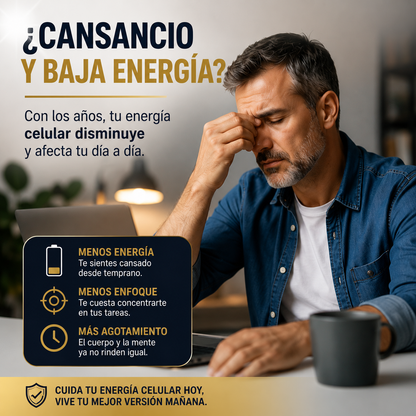 NMN Gold Nutrition® | Energía Celular Premium 60 Cápsulas ⚡✨ ¡Recupera tu Vitalidad con Envío Gratis!