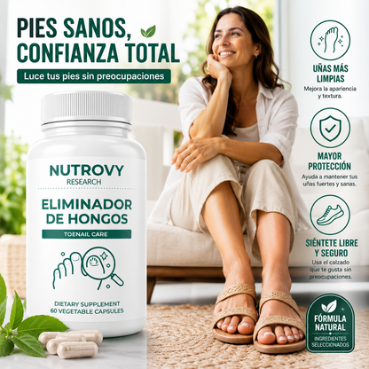 NUTROVY FUNGAL BALANCE 60 CÁPSULAS – APOYO BOTÁNICO PARA UÑAS Y PIEL 🌿