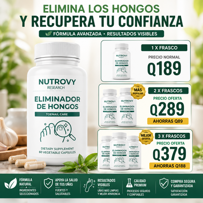 NUTROVY FUNGAL BALANCE 60 CÁPSULAS – APOYO BOTÁNICO PARA UÑAS Y PIEL 🌿