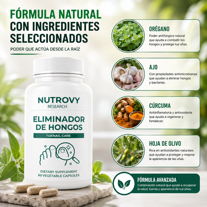 NUTROVY FUNGAL BALANCE 60 CÁPSULAS – APOYO BOTÁNICO PARA UÑAS Y PIEL 🌿