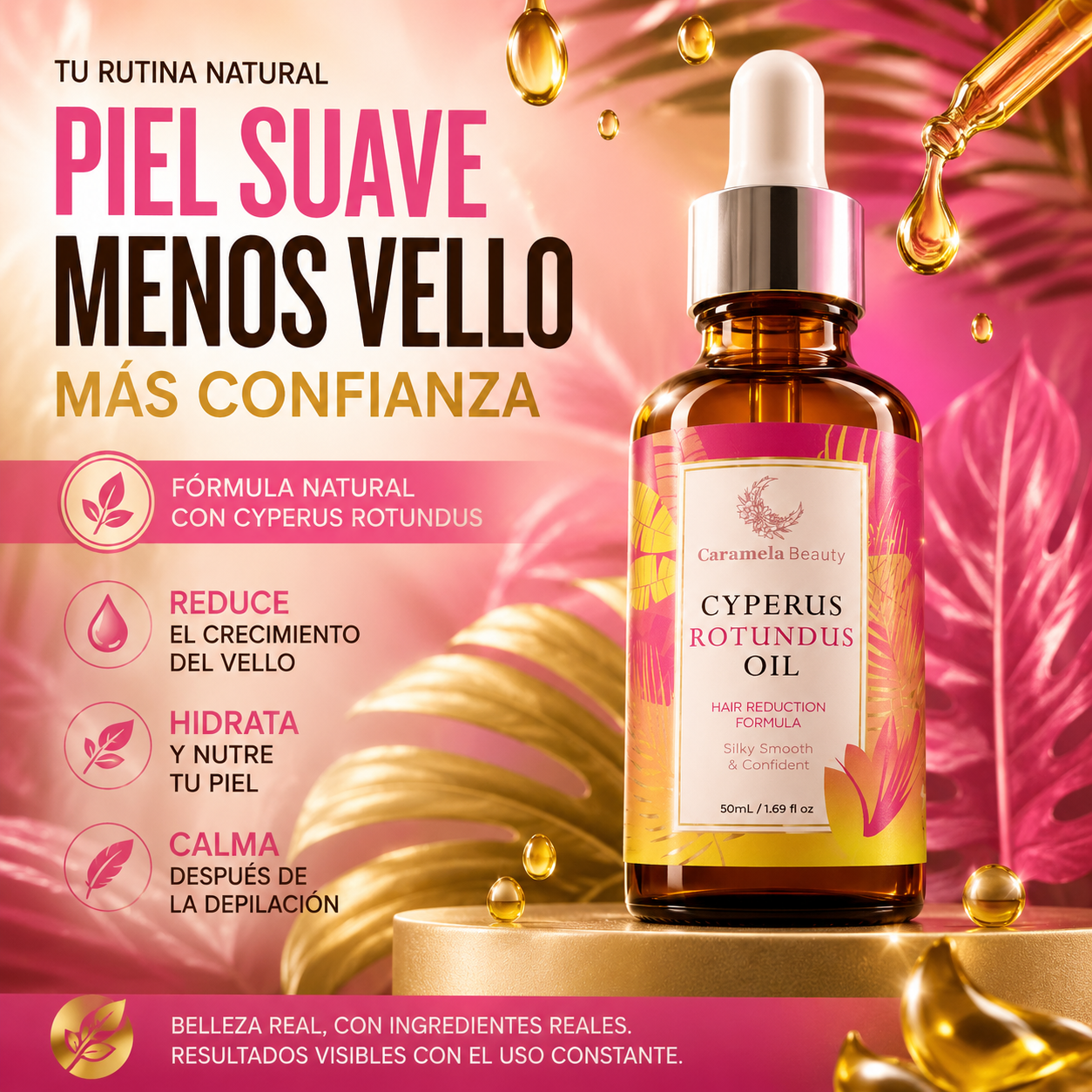 Cyperus Rotundus Oil™ 🌸✨ Depilación Natural, Piel Suave y Sin Irritación | OFERTA ESPECIAL HOY