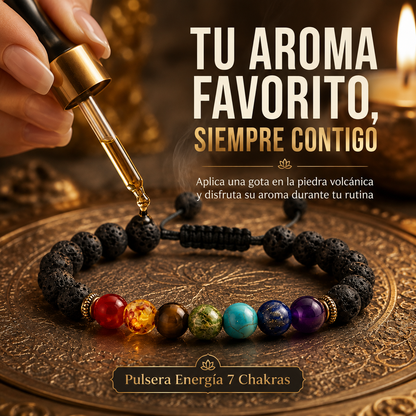 PULSERA ENERGÍA 7 CHAKRAS – EDICIÓN LUNA NUEVA 🌙✨ OFERTA DE NUEVO COMIENZO