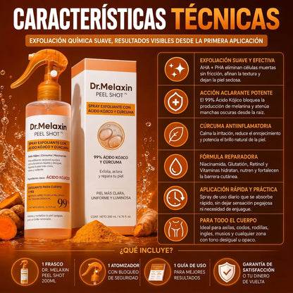 DR. MELAXIN PEEL SHOT 200 ML – PIEL MÁS SUAVE, UNIFORME Y RADIANTE ✨🔥