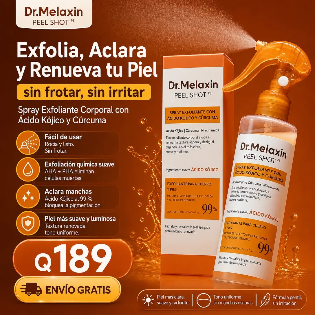 DR. MELAXIN PEEL SHOT 200 ML – PIEL MÁS SUAVE, UNIFORME Y RADIANTE ✨🔥
