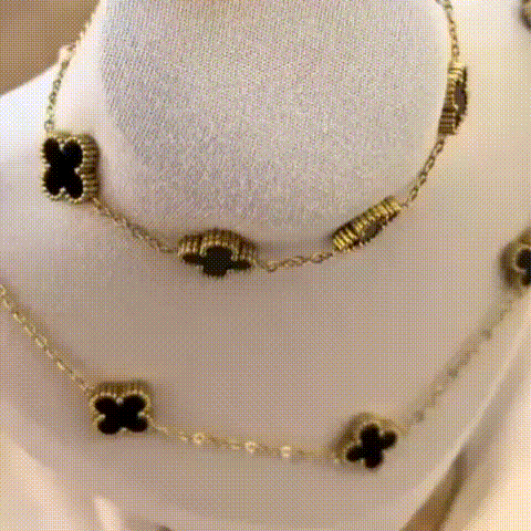 DÚO TRÉBOL LUMIÈRE – COLLAR + PULSERA, EL REGALO QUE ELLA RECORDARÁ ✨🎁