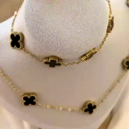 DÚO TRÉBOL LUMIÈRE – COLLAR + PULSERA, EL REGALO QUE ELLA RECORDARÁ ✨🎁
