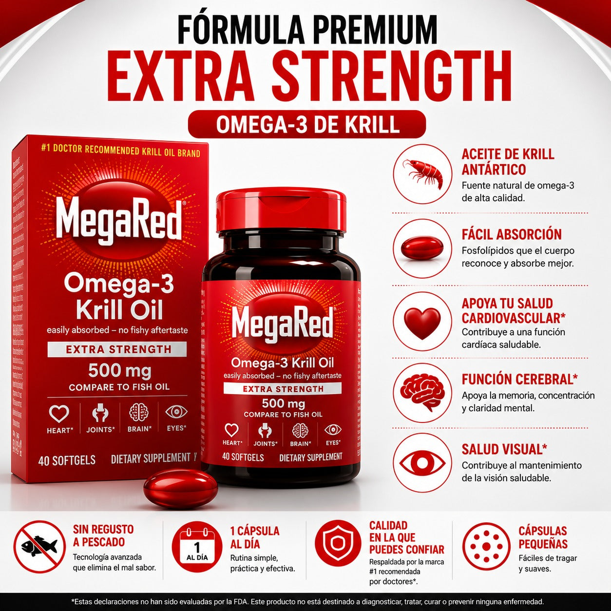 MEGARED OMEGA-3 DE KRILL 500 MG X40 – APOYO DIARIO PARA TU CORAZÓN ❤️⚡ OFERTA ESPECIAL