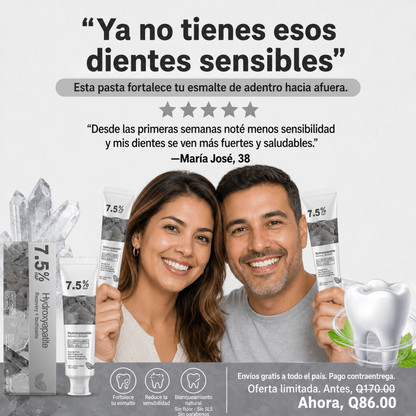 HYDROREPAIR 7.5% – PASTA DENTAL PARA SENSIBILIDAD, ESMALTE Y SONRISA MÁS BLANCA 🦷✨