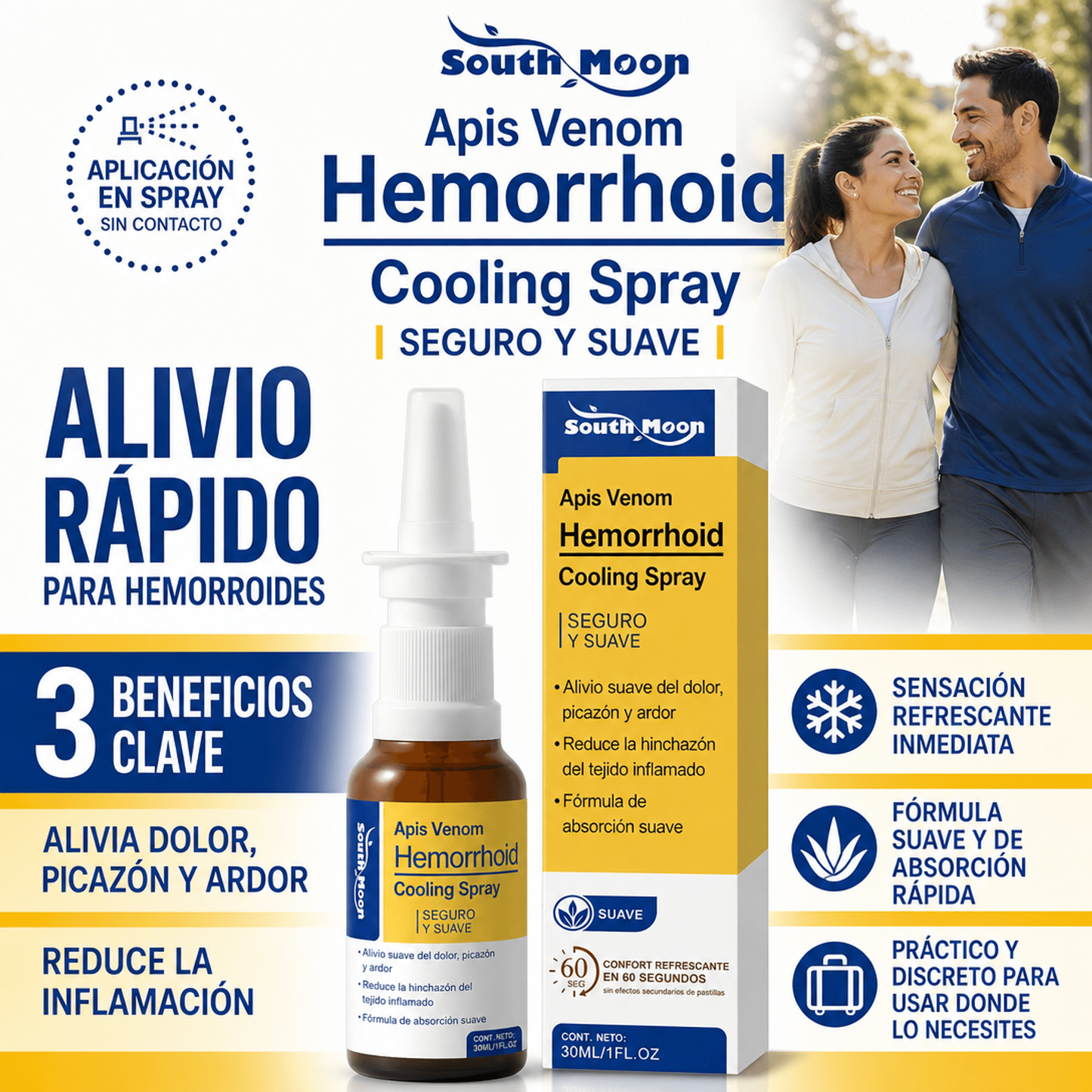 SPRAY PERIANAL HEMORRELIEF™ 30 ML – CONFORT FRESCO Y APLICACIÓN DISCRETA EN OFERTA ❄️🔥