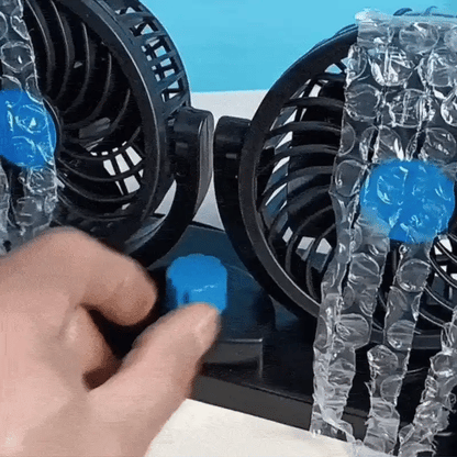 VENTIFLOW™ Doble Ventilador 360° Para Auto 🚗❄️ ¡Maneja Fresco y Cómodo Todo el Camino!