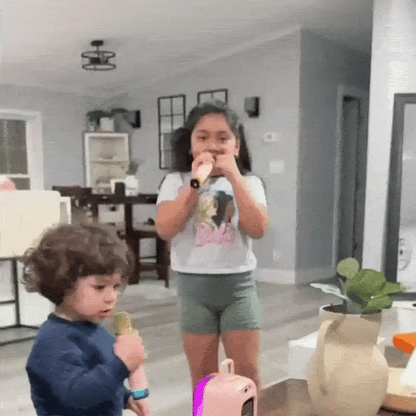 MINI KARAOKE KIDS PARTY™ CON 2 MICRÓFONOS - DIVERSIÓN EN CASA 🎤✨ ENVÍO GRATIS ⚡