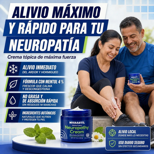 Neuropathy Cream™ | Crema Refrescante para el Cuidado de Pies, Piernas y Articulaciones 🦶✨ ¡Envío Gratis!