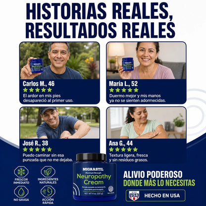 Neuropathy Cream™ | Crema Refrescante para el Cuidado de Pies, Piernas y Articulaciones 🦶✨ ¡Envío Gratis!