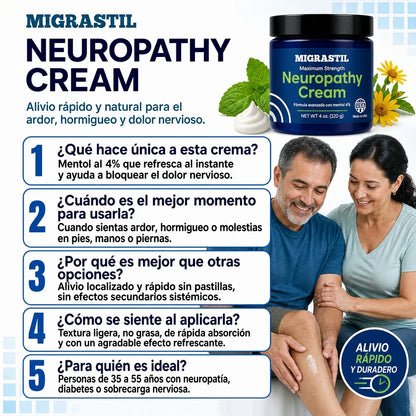 Neuropathy Cream™ | Crema Refrescante para el Cuidado de Pies, Piernas y Articulaciones 🦶✨ ¡Envío Gratis!