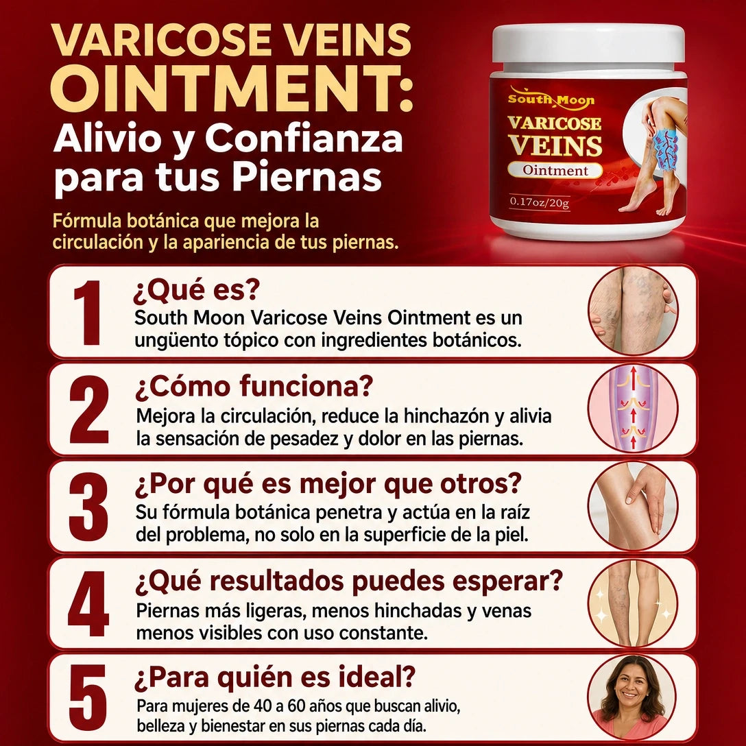 VENA RELIEF™ CREMA PARA VÁRICES – PIERNAS MÁS LIGERAS Y CUIDADAS | ENVÍO GRATIS 🦵✨