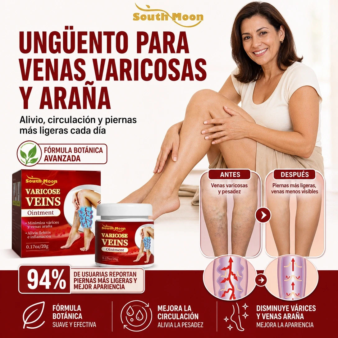 VENA RELIEF™ CREMA PARA VÁRICES – PIERNAS MÁS LIGERAS Y CUIDADAS | ENVÍO GRATIS 🦵✨