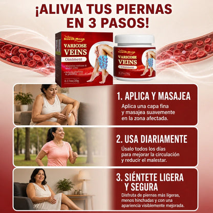 VENA RELIEF™ CREMA PARA VÁRICES – PIERNAS MÁS LIGERAS Y CUIDADAS | ENVÍO GRATIS 🦵✨