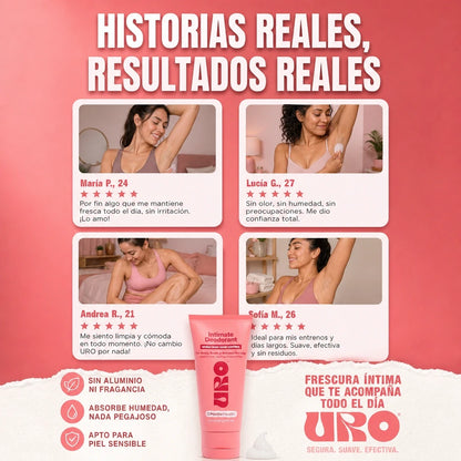 URO® Crema Desodorante Íntima para Todo el Cuerpo | Frescura Total 24/7 ✨🚚 ENVÍO GRATIS